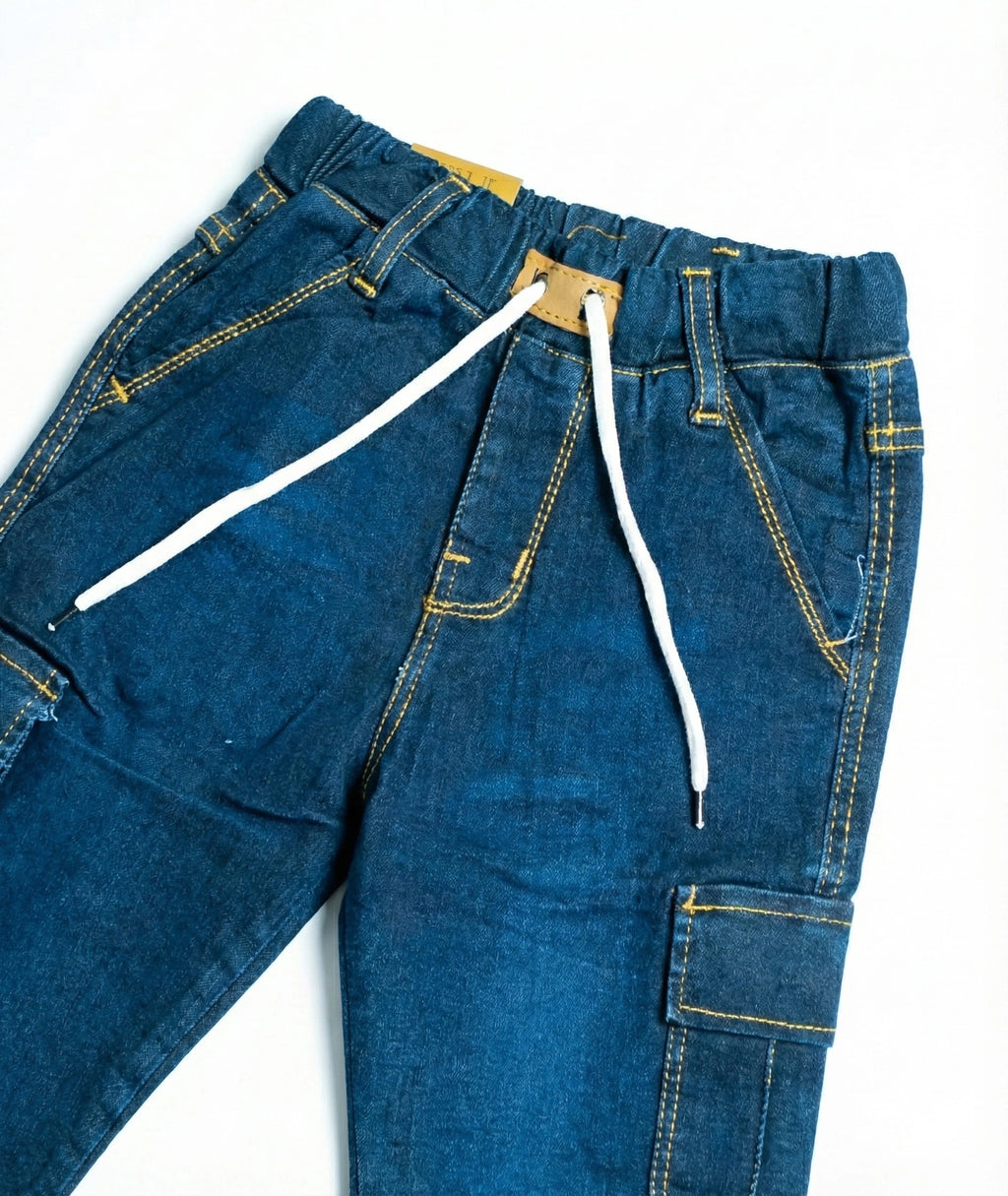 Six Pocket Dark Blue Jeans