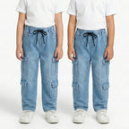 Cargo Wash Light Blue Jeans