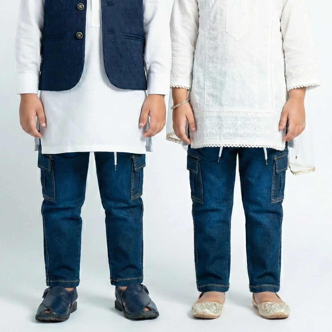 Six Pocket Dark Blue Jeans