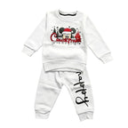 Happy Christmis White Tracksuit