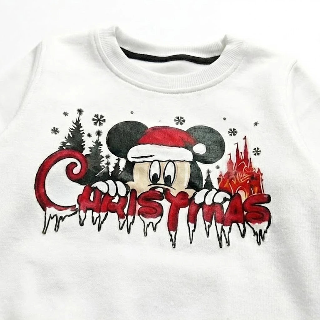 Happy Christmis White Tracksuit