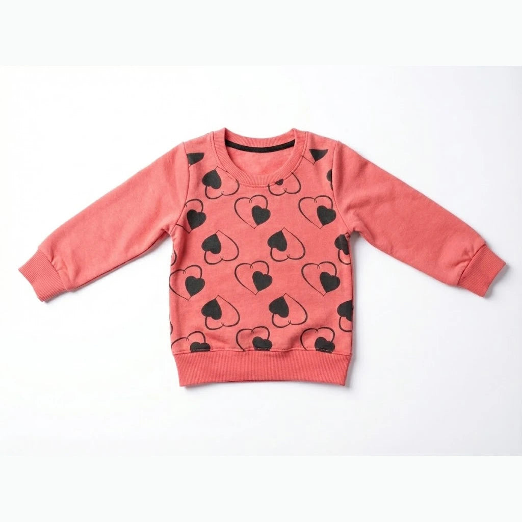 Heart Dark Pink Sweatshirt