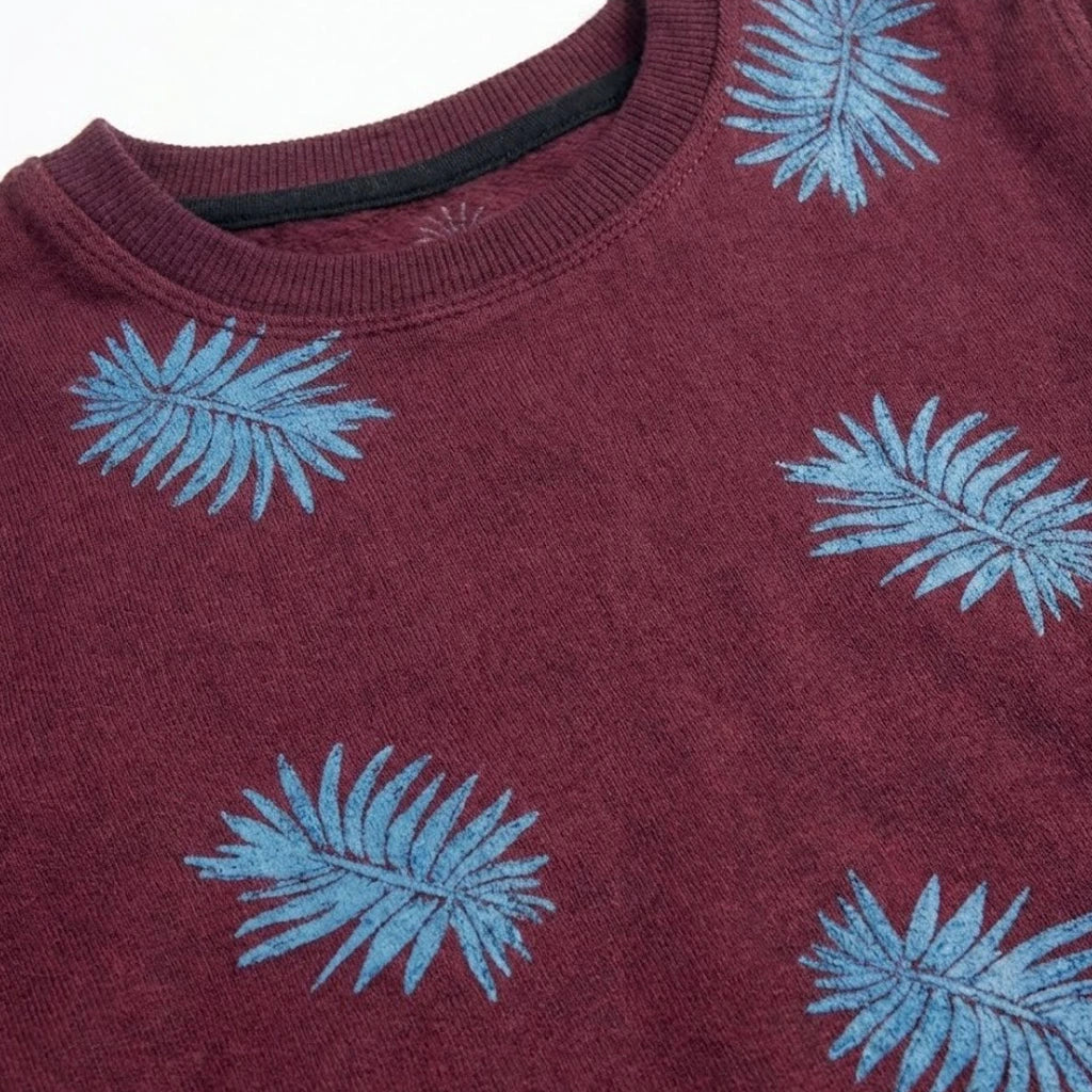 Leaf Maroon & Light Blue Tracksuit