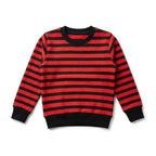Striped Red Black Sweatshirt