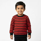 Striped Red Black Sweatshirt