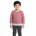 Striped Red Grey Sweatshirt