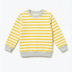 Striped Yellow Grey Sweatshirt