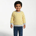 Striped Yellow Grey Sweatshirt