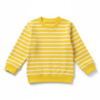 Striped Yellow White Sweatshirt