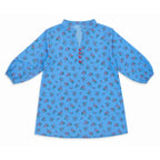 Girls Mini Floral Sky Blue Kurti