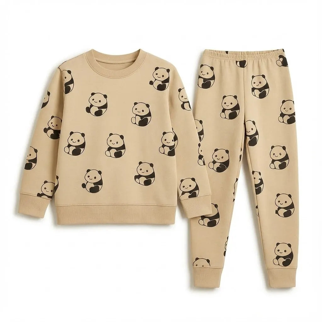 Mini Panda Chocolate Cream Tracksuit