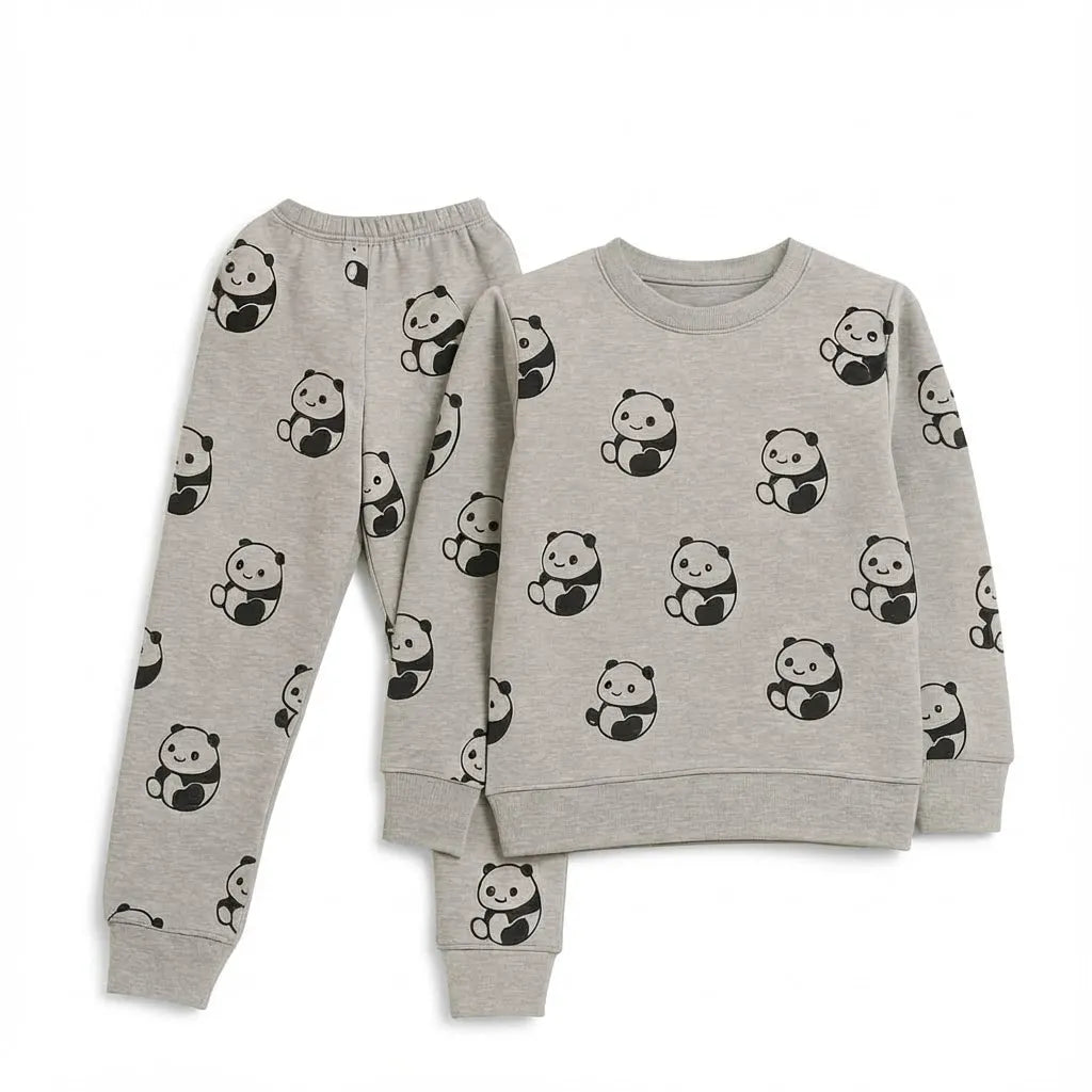 Mini Panda Light Grey Tracksuit