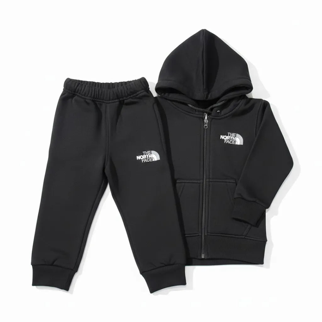 NF Plain Black Tracksuit