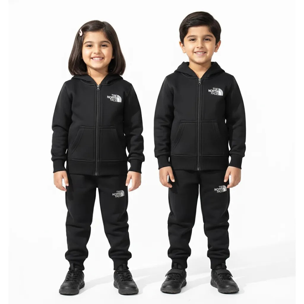 NF Plain Black Tracksuit