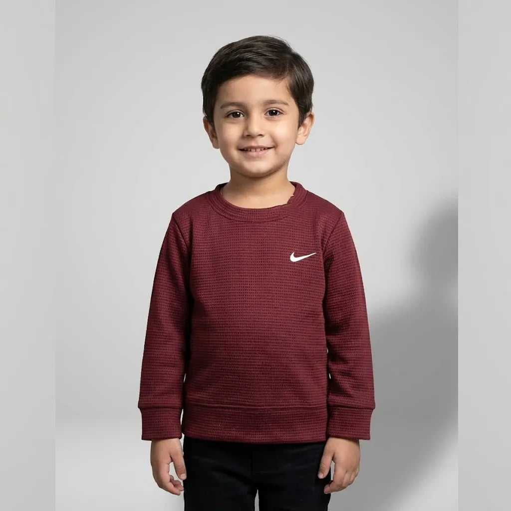 NK Plain Maroon Sweatshirt