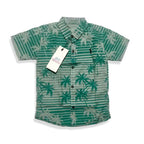 Polo Green Tree Texture Shirt