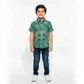 Polo Green Tree Texture Shirt
