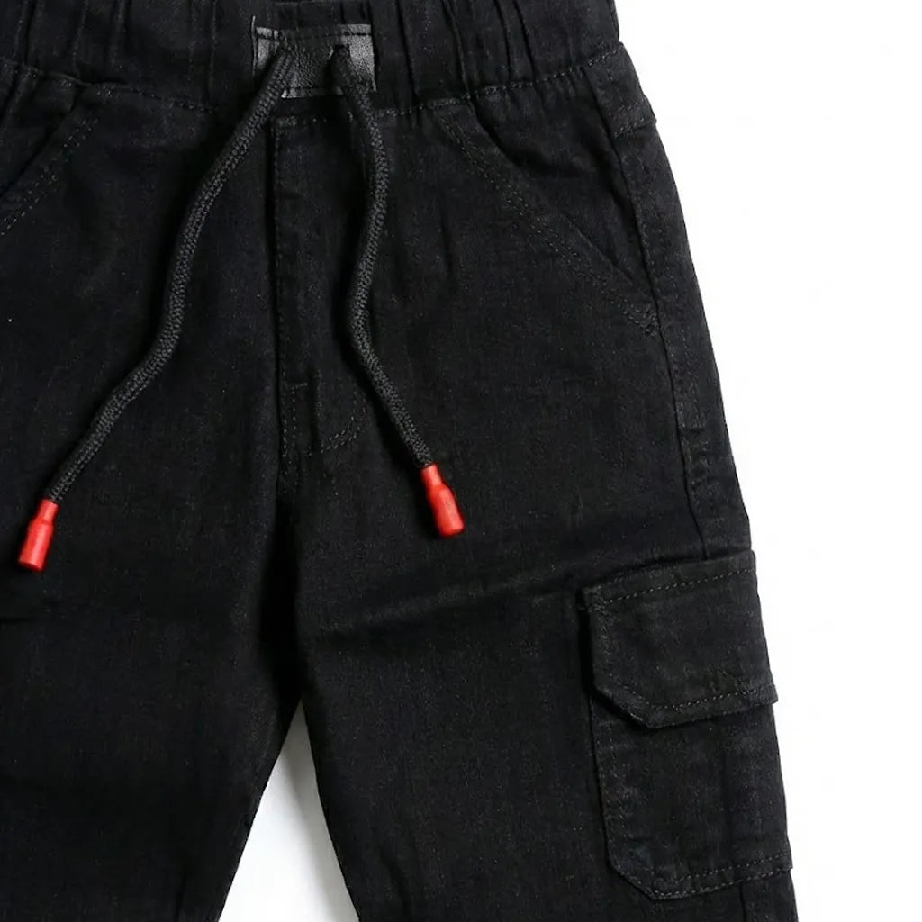 Six Pocket Black Jeans