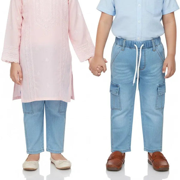 Six Pocket Light Blue Jeans