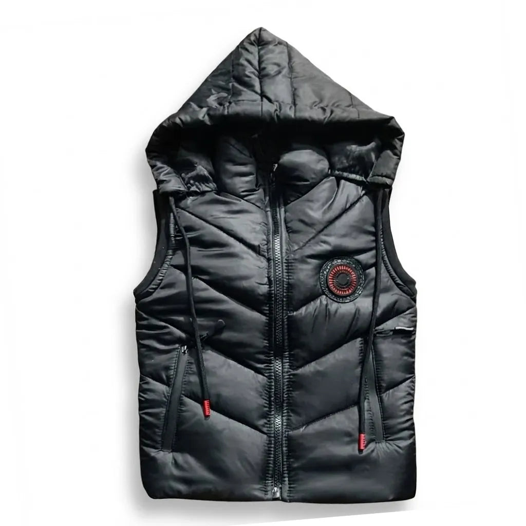 Sleeveless Black Jacket