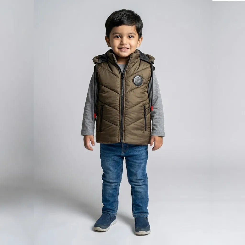 Sleeveless Bronze Jacket