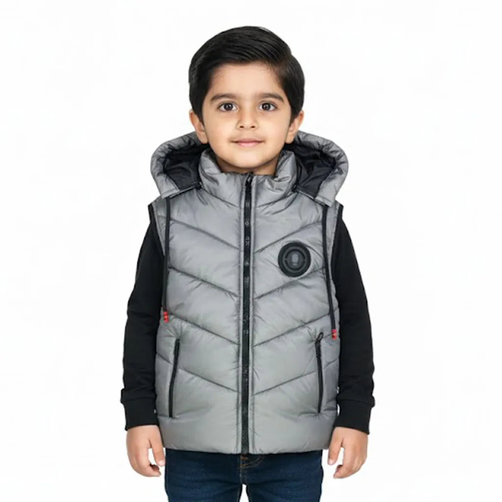 Sleeveless Dark Grey Jacket