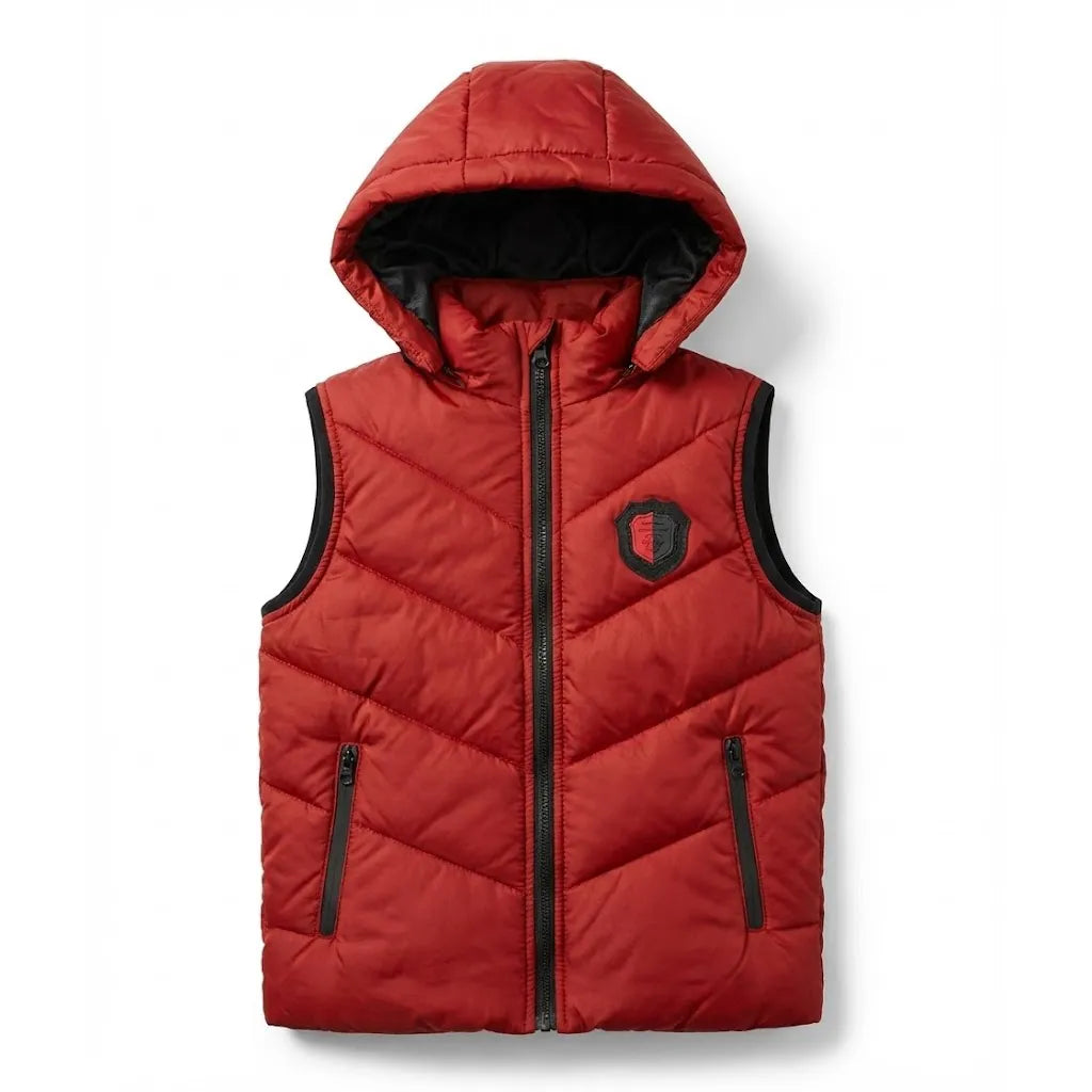 Sleeveless Red Jacket