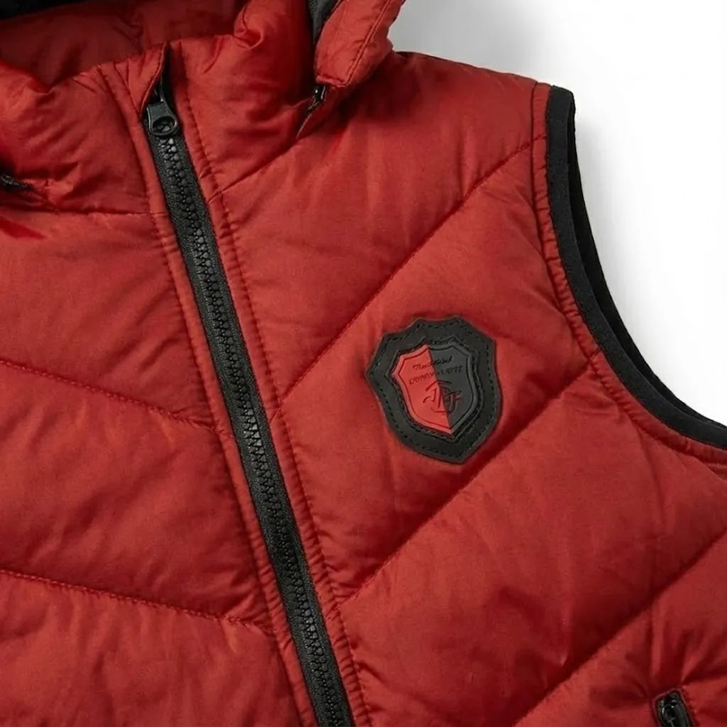 Sleeveless Red Jacket