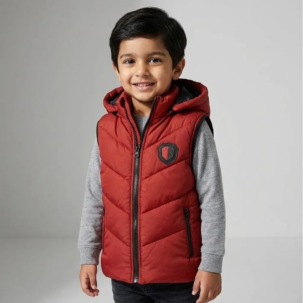 Sleeveless Red Jacket