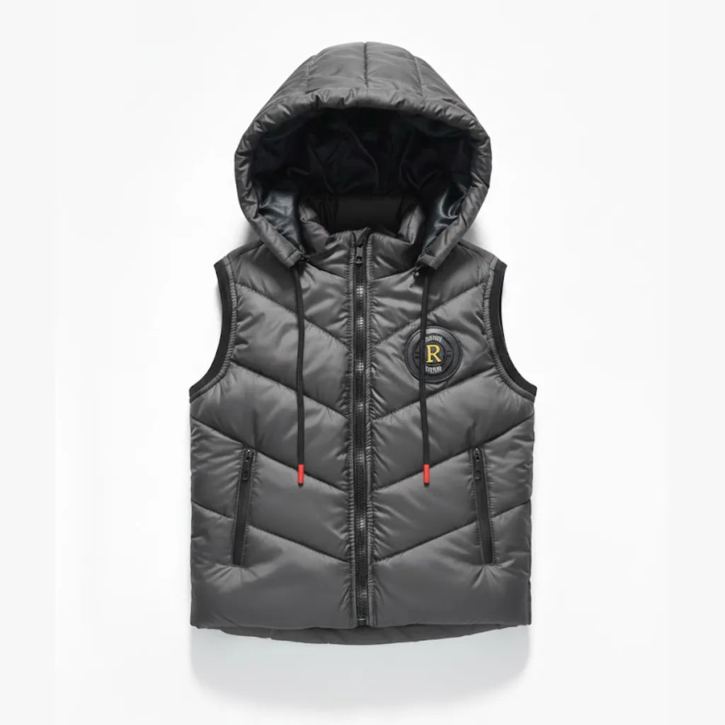 Sleeveless R Grey Jacket