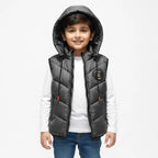 Sleeveless R Grey Jacket