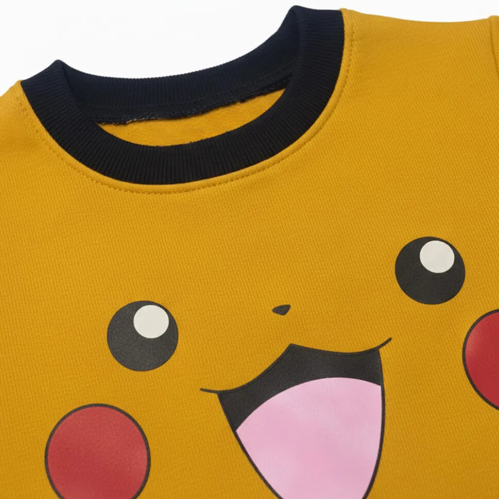 Smiley face Deep Yellow Black Tracksuit