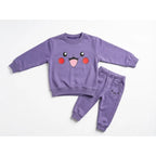 Smiley Face Purple Tracksuit