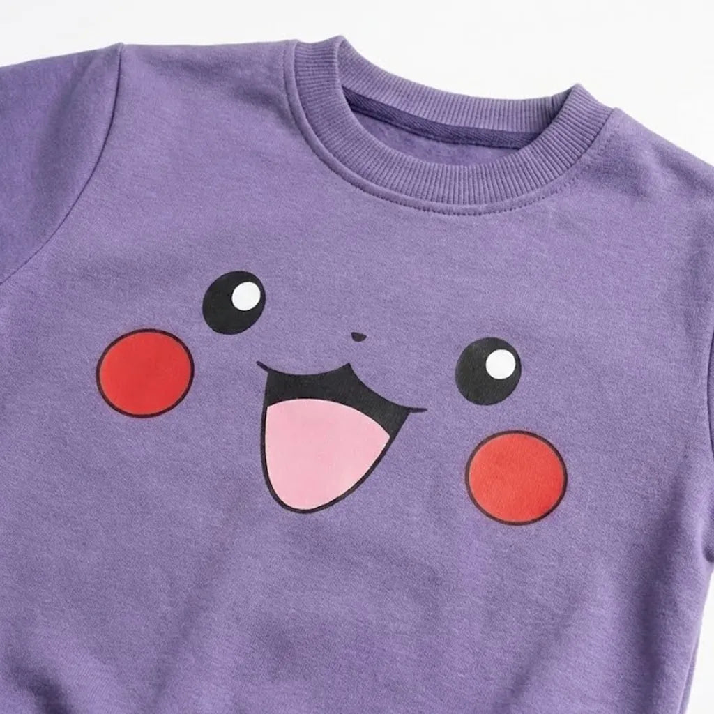 Smiley Face Purple Tracksuit