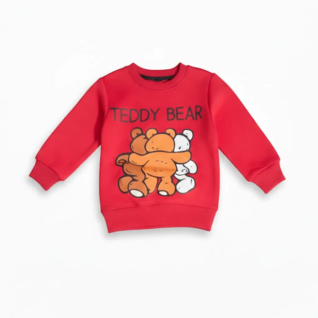 Teddy Bear Black Red Tracksuit