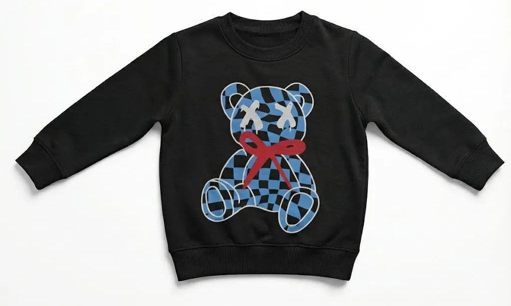 Teddy Bear Black Sweatshirt