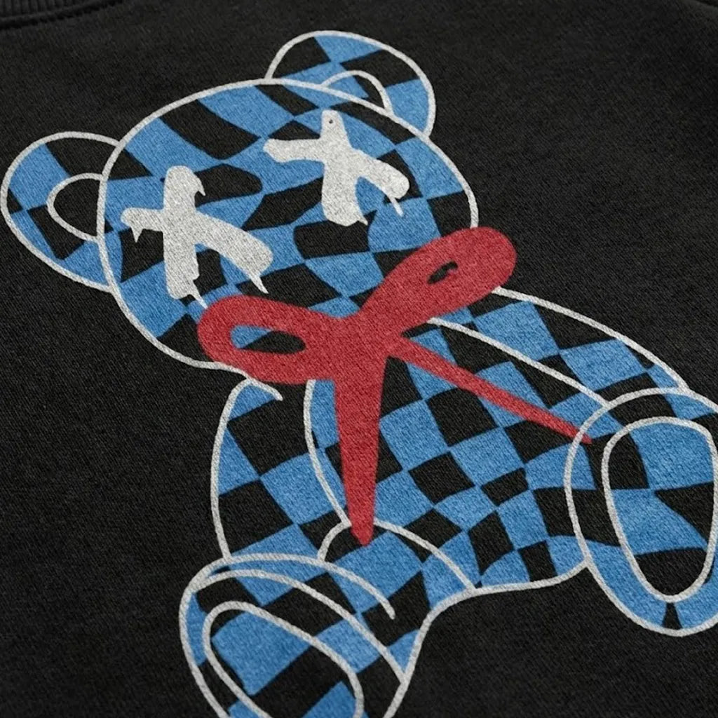 Teddy Bear Black Sweatshirt