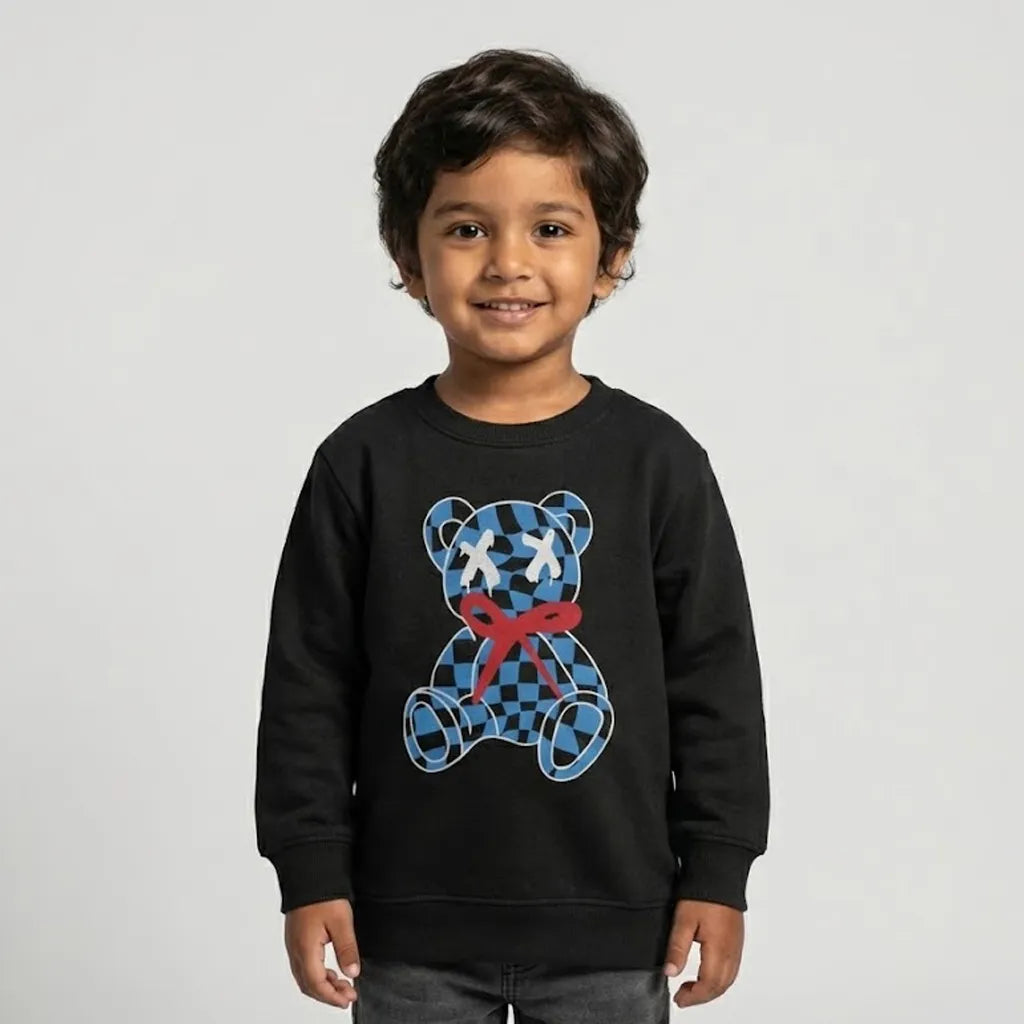 Teddy Bear Black Sweatshirt