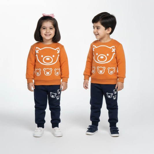 Teddy's Comfort Orange Black Tracksuit