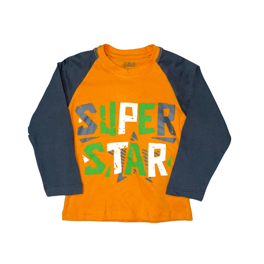 Orange Superstar Shirt - Miniwears