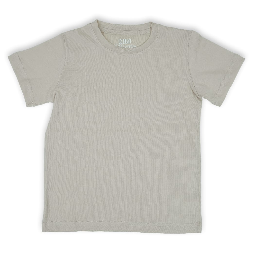 Skin Colored Solid Tshirt - Miniwears