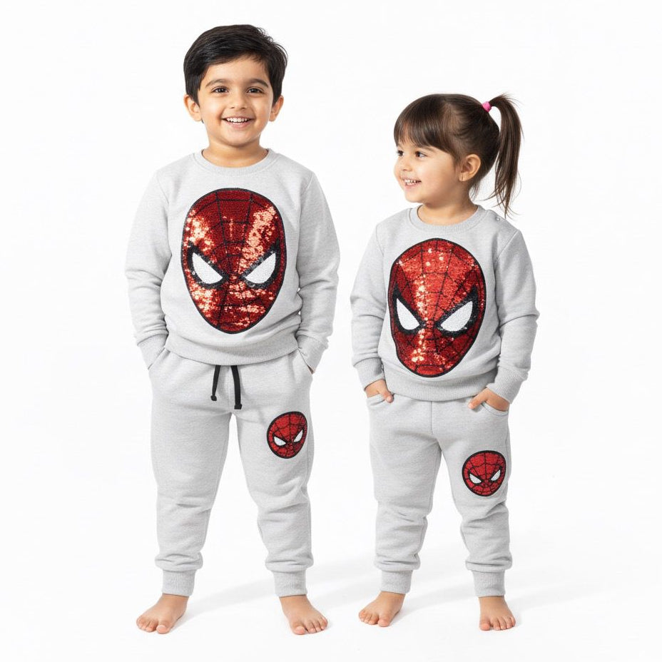 Spiderman Cream Grey Tracksuit
