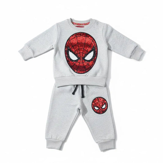 Spiderman Cream Grey Tracksuit