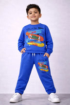 Street Vibe Blue Shirt and Trouser Set