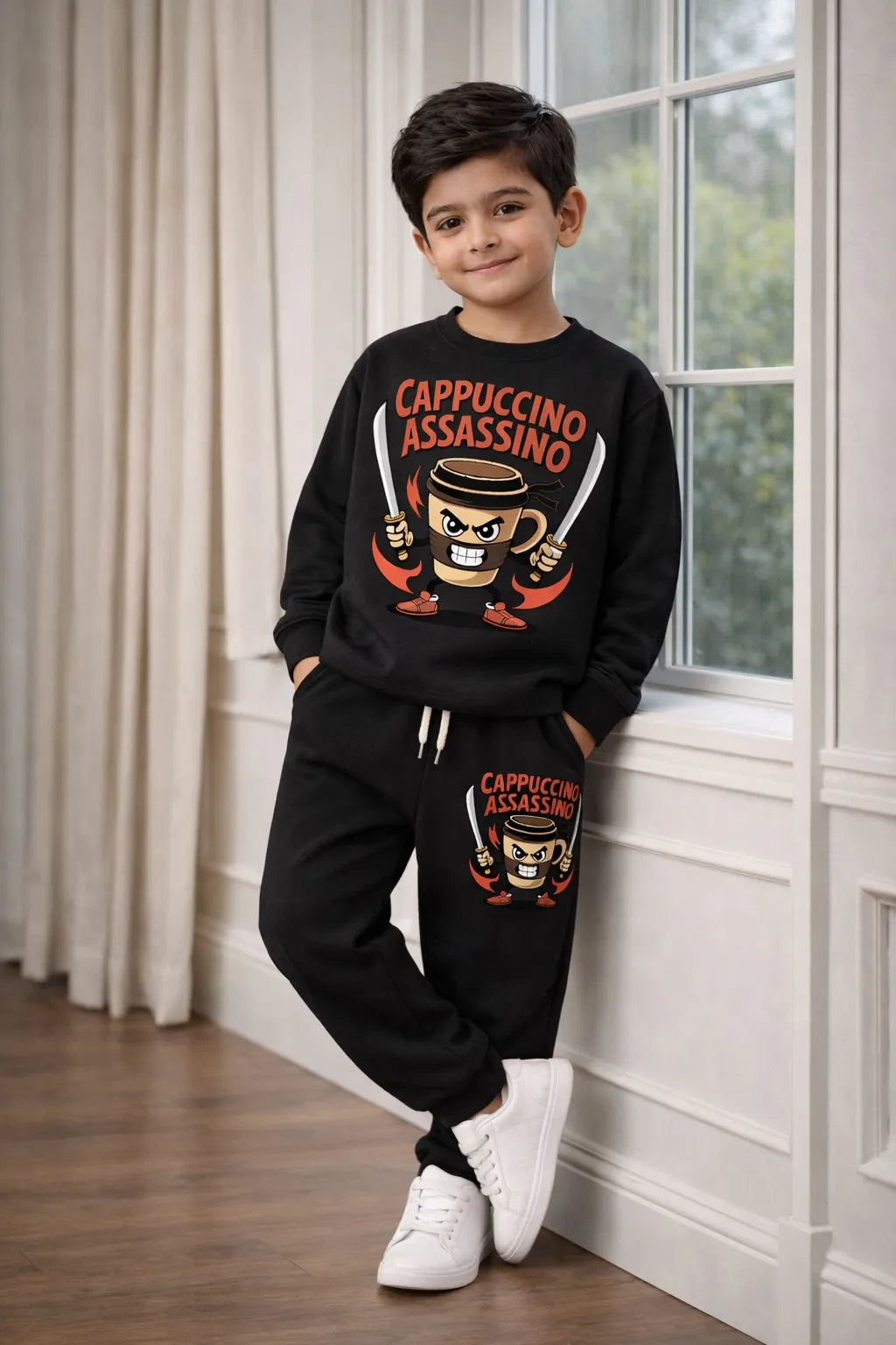 Cappuccino Assassino Shirt and Trouser Set