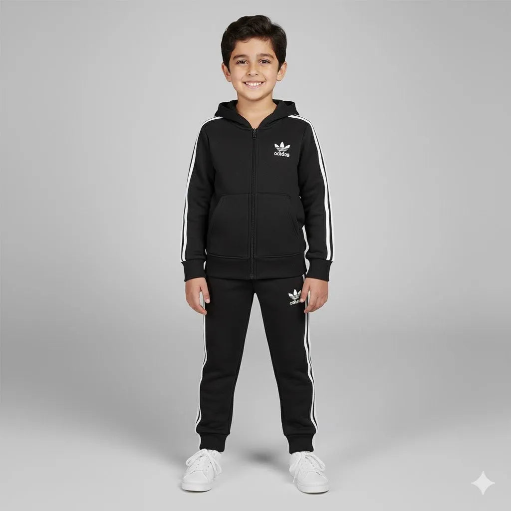 Adi Black Tracksuit - Miniwears