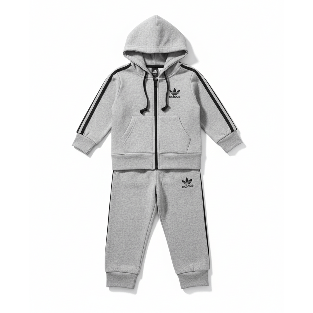 Adi Sports Grey Tracksuit - Miniwears