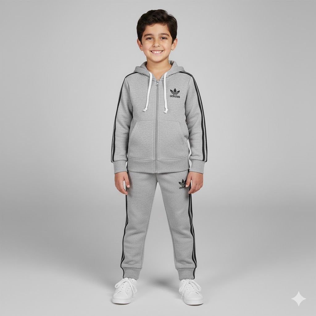 Adi Sports Grey Tracksuit - Miniwears