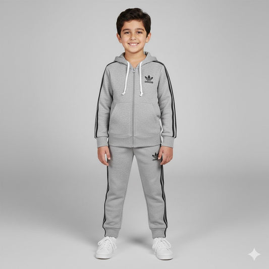 Adi Sports Grey Tracksuit - Miniwears