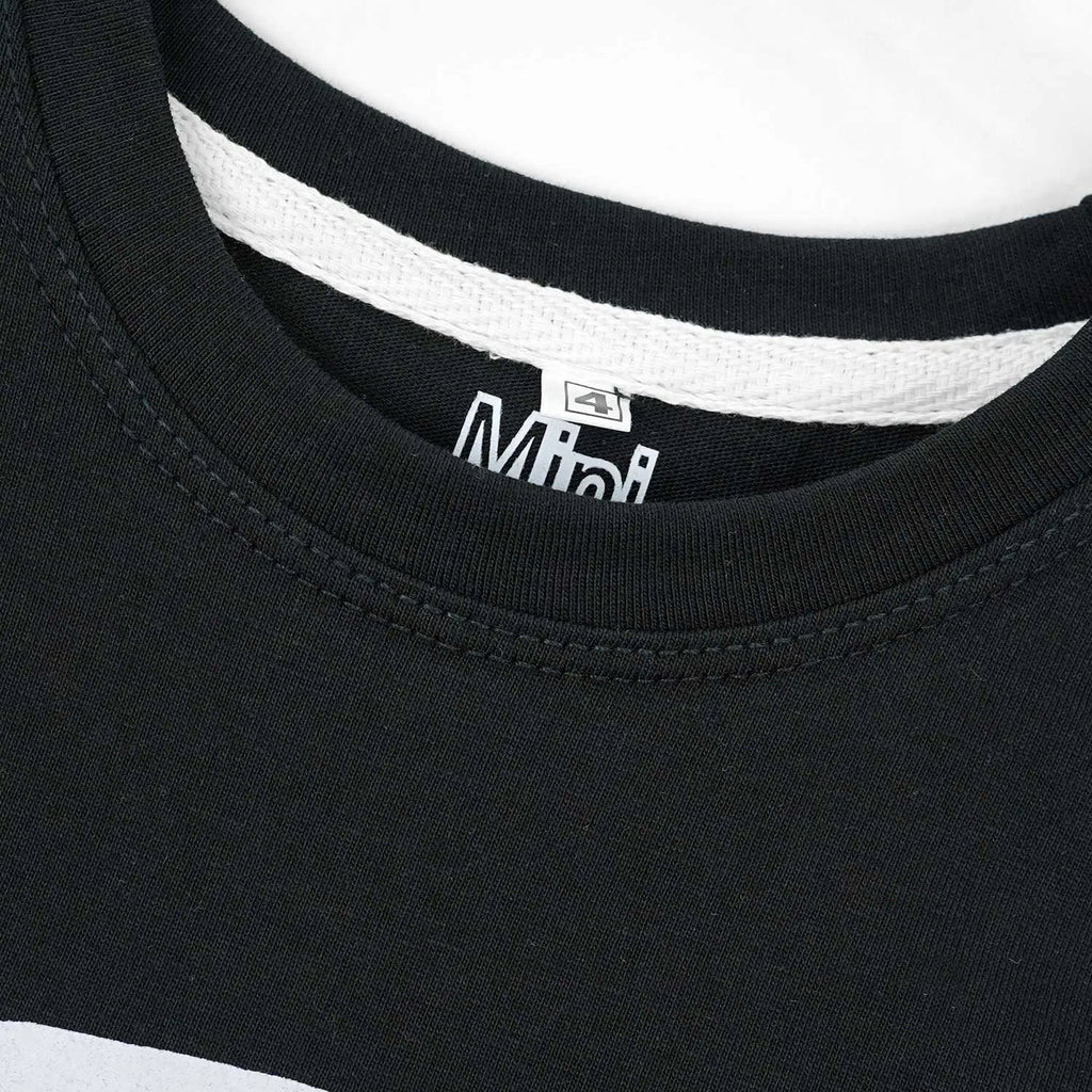 Beach Black T-Shirt & Blue Shorts Set - Miniwears